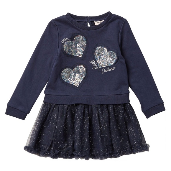 Juicy Couture Other - Juicy Couture Heart Print Twofer Dress